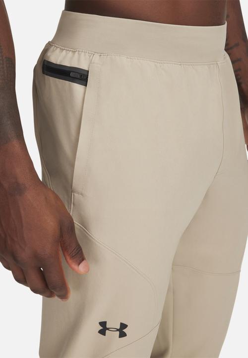 Under Armour - UA unstoppable tapered pants - city khaki & black