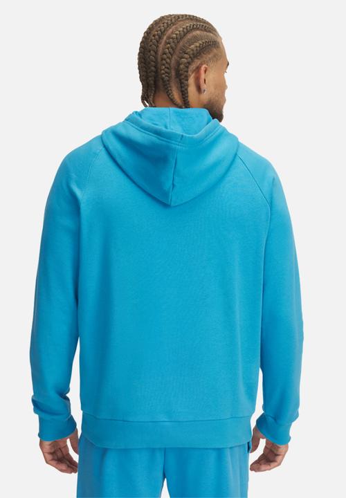 Under Armour - UA Rival Fleece Hoodie - Ether Blue & White
