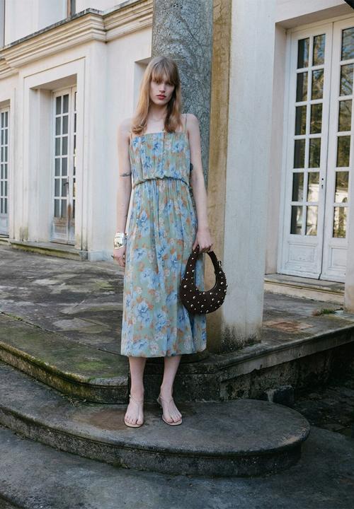 MANGO - Dress Forte - Light Pastel Green