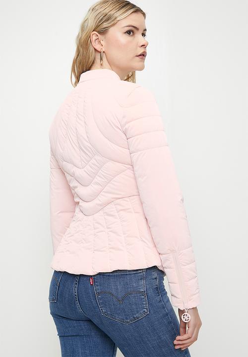 GUESS - HELENA LIGHT PUFFA-LOW KEY PINK