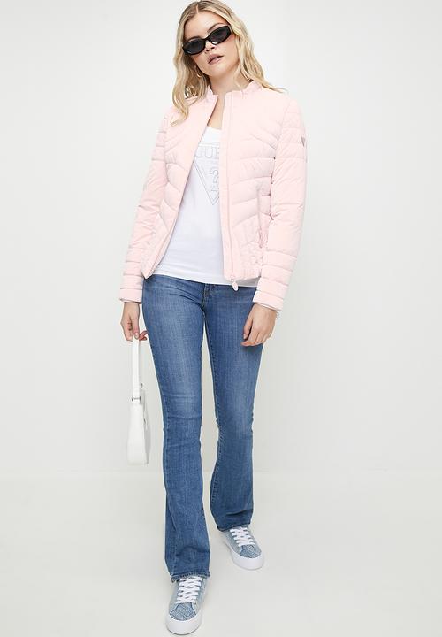 GUESS - HELENA LIGHT PUFFA-LOW KEY PINK