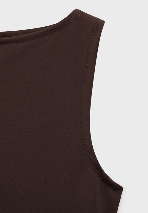 MANGO - Top Tecla - Dark Brown