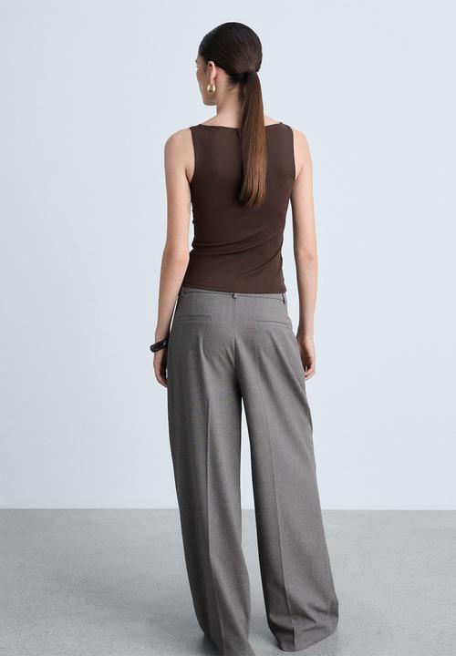 MANGO - Top Tecla - Dark Brown