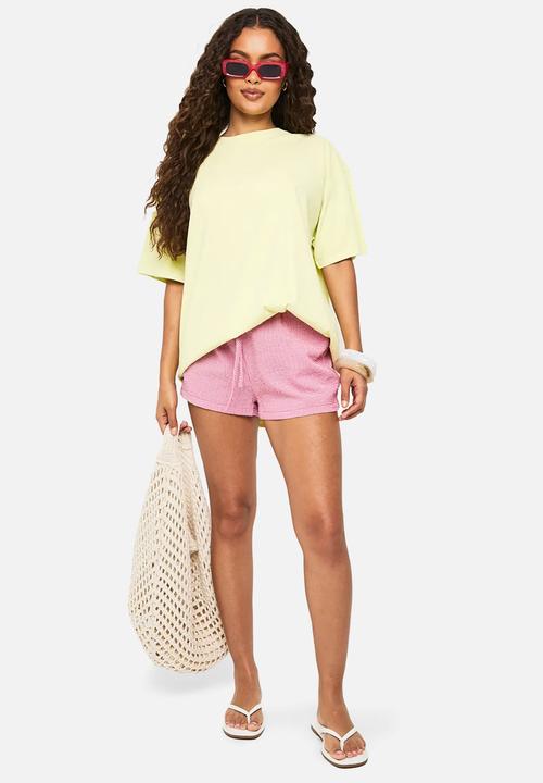 boohoo - Spicy marg overdye back print oversized T-shirt - lime