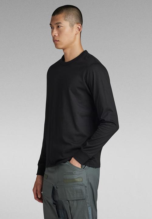 G-STAR - Premium base r t long sleeve - black