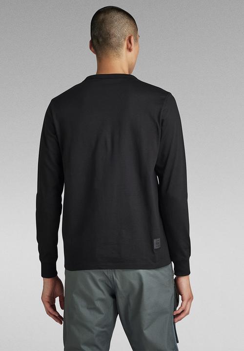 G-STAR - Premium base r t long sleeve - black