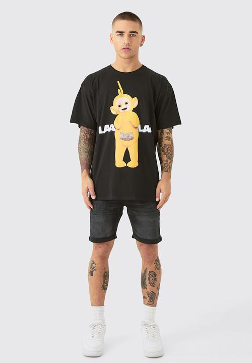 boohooMAN - Skinny Stretch Denim Shorts In Black - Black