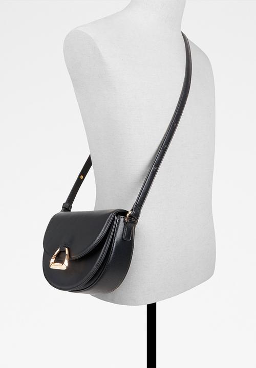 ALDO - Thosien crossbody bag - black overflow
