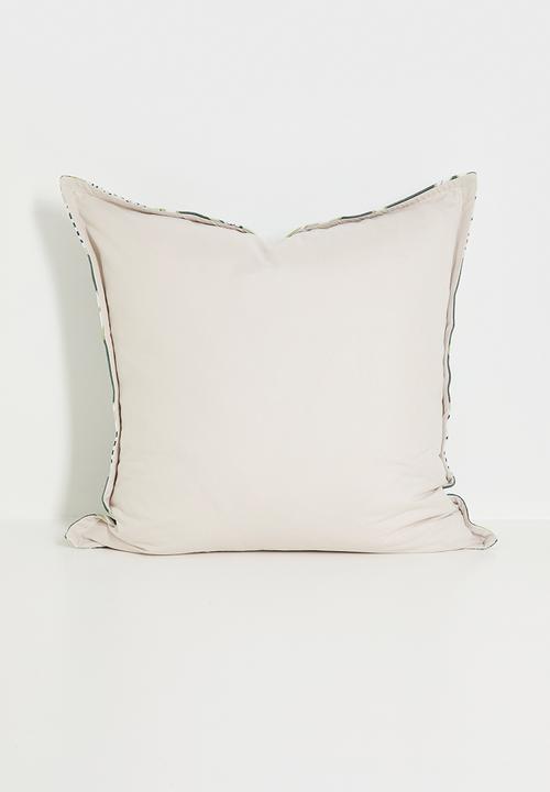 Grey Gardens - Modern bloom cushion cover - green