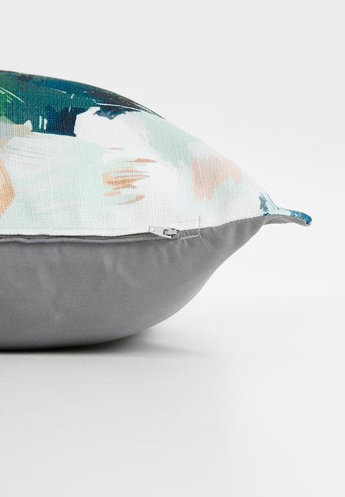 Grey Gardens - Indigo sweep cushion cover - multi