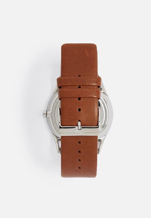 Skagen - Holst Leather Watch- brown/grey
