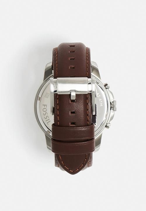 Fossil - Grant – Brown,Silver & Black