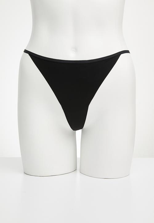 Hunkemoller - 3 Pack String r - chicory coffee