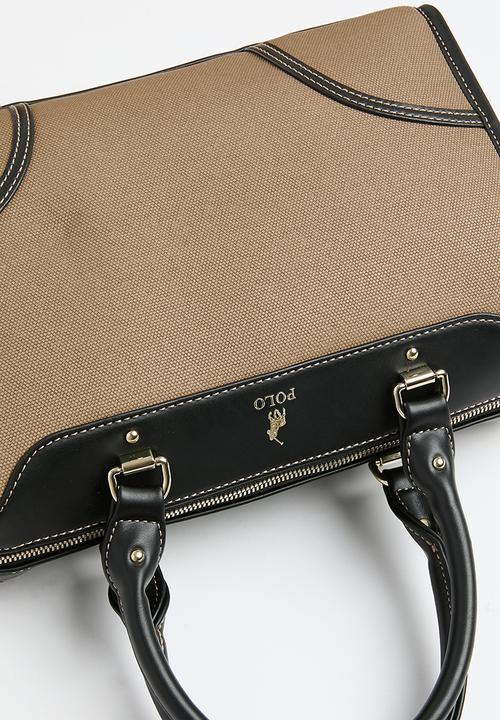 POLO - Sahara shopper bag - black & brown