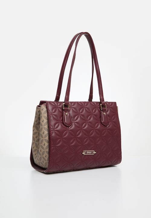POLO - Madison tote bag- garnet