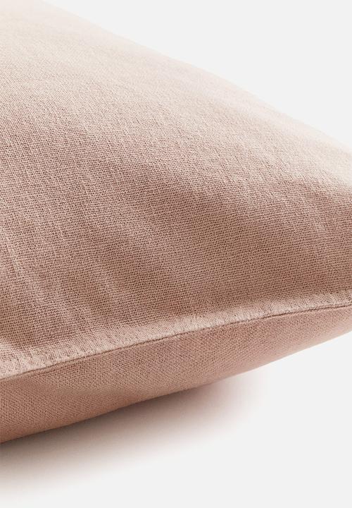 H&M - Linen-blend cushion cover - dusty pink 