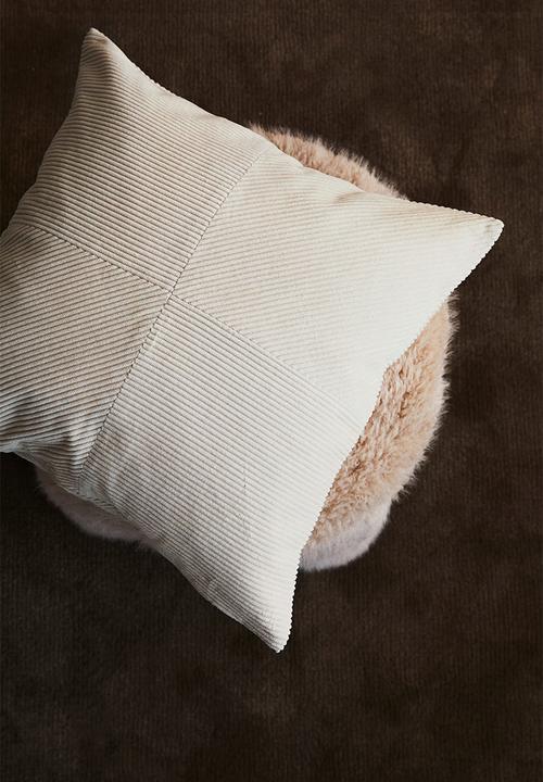 H&M - Corduroy cushion cover - light beige