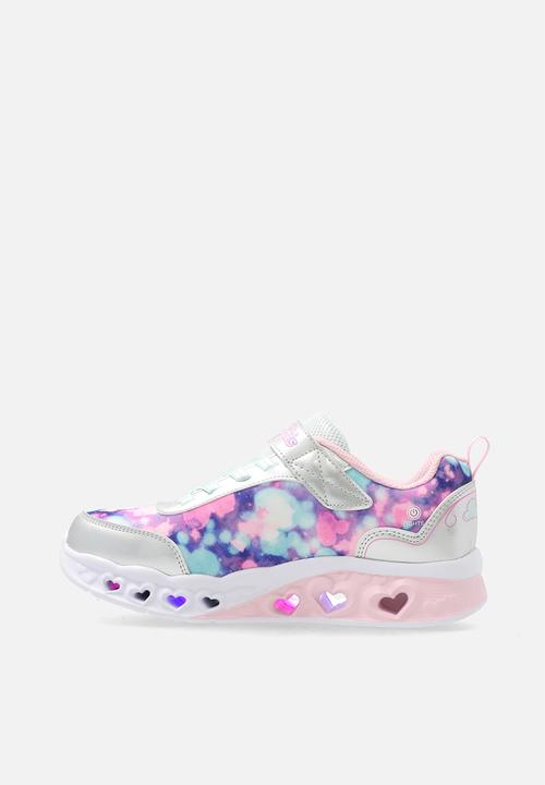 Skechers - Flutter Heart Lights - Silver Light Pink