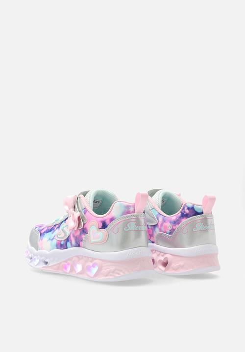 Skechers - Flutter Heart Lights - Silver Light Pink