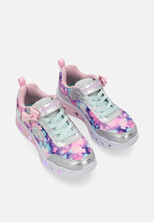Skechers - Flutter Heart Lights - Silver Light Pink