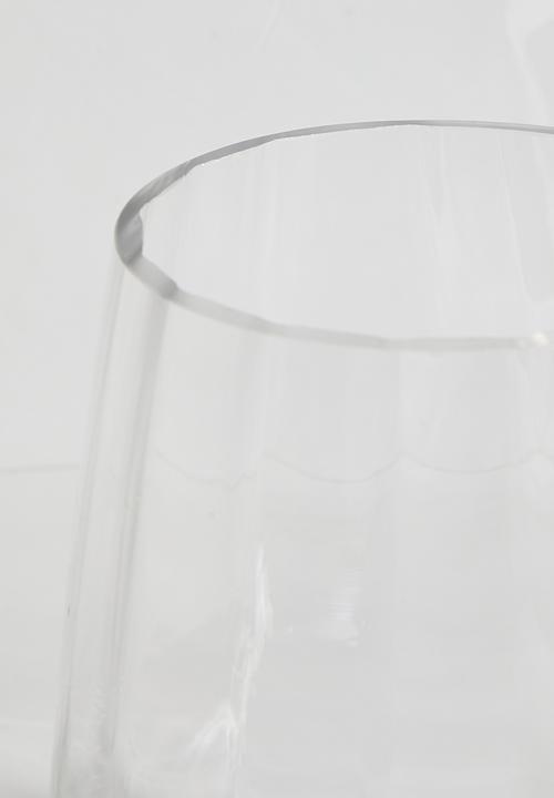 Silk By Design - Flores Glass Vase - Clear