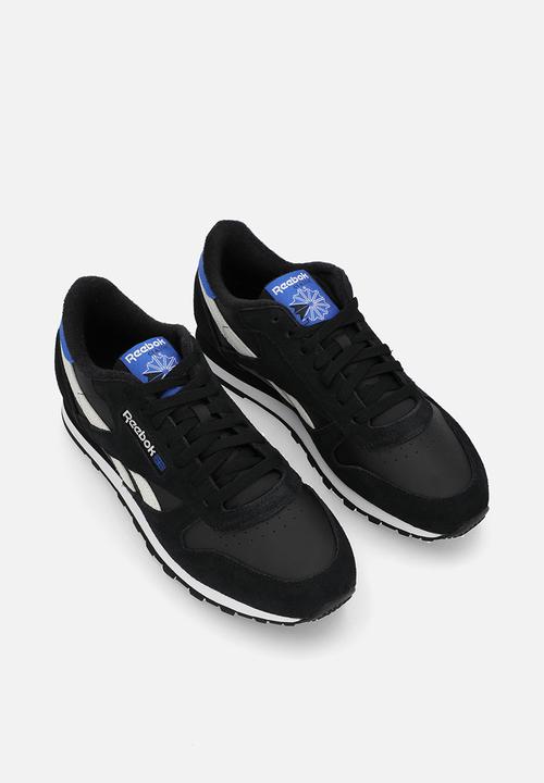 Reebok - Classic leather - washed black/black/white