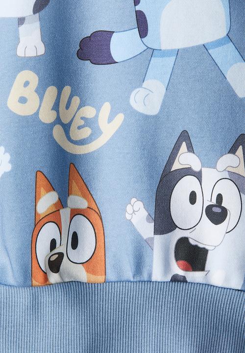 H&M - Oversized printed sweatshirt - blue/bluey