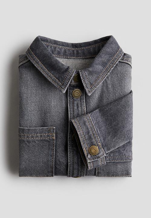 H&M - Denim shirt - denim grey