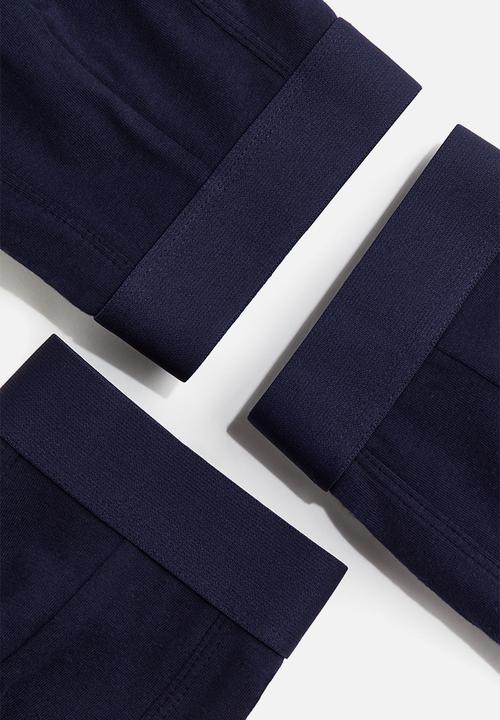 H&M - 3-Pack short trunks with lycra® - navy blue 