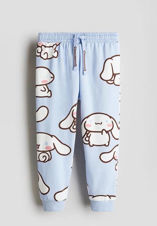 H&M - Printed sweatshirt joggers - light blue/cinnamoroll 