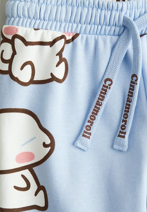 H&M - Printed sweatshirt joggers - light blue/cinnamoroll 