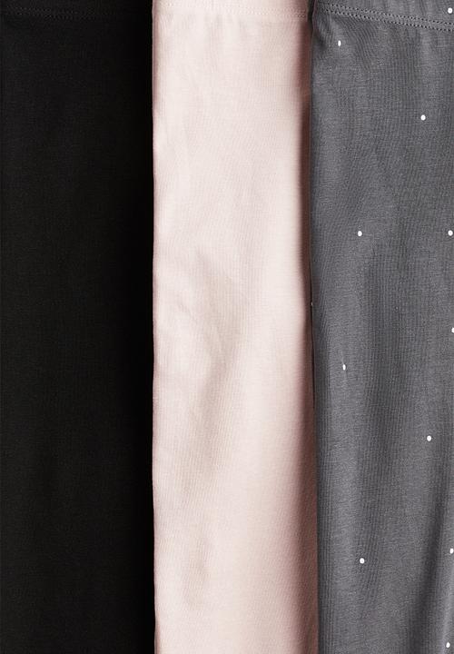 H&M - 3 Pack jersey leggings -  multi