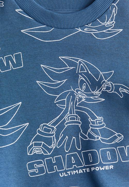 H&M - Printed sweatshirt -  dusty blue/sonic the hedgehog
