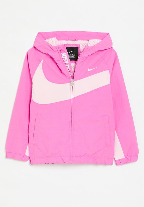 nike big swoosh pink