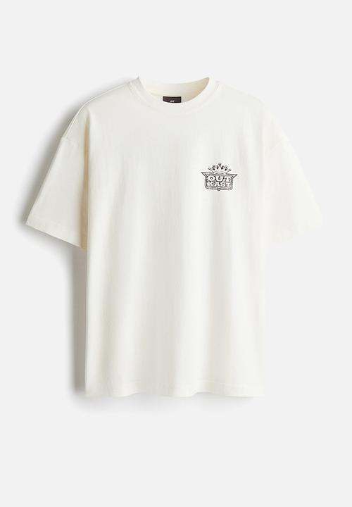 Oversized fit T-shirt - cream outkast - 1159823065