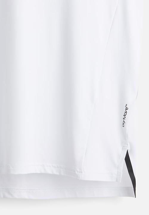 H&M - Regular fit sports top with drymove™ - white