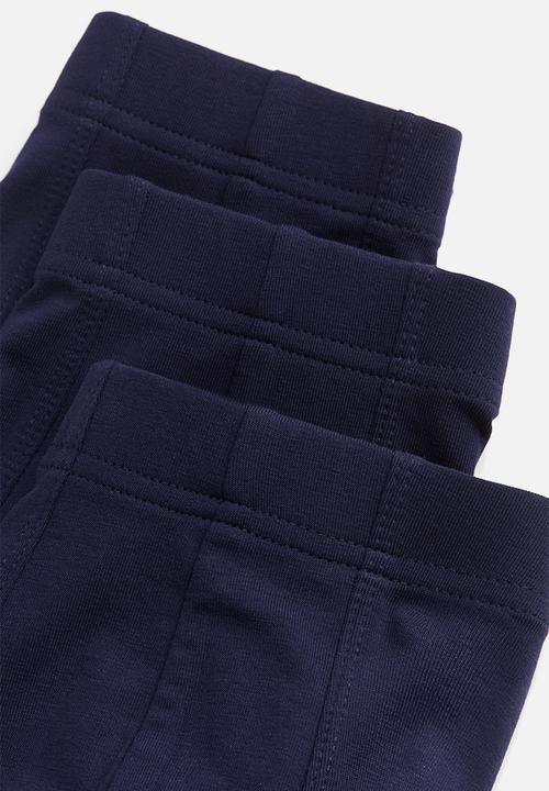 H&M - 3-Pack short cotton trunks - navy blue