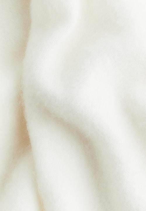 H&M - Oversized mohair-blend jumper - white