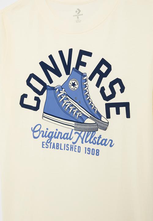 Converse - Converse retro remix sneaker arc tee - egret