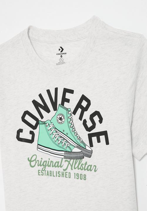 Converse - Converse retro remix sneaker arc tee - birch heather