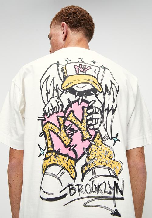 Cotton On - Box Fit Graphic T-Shirt - Vintage White/NY Cupid Love
