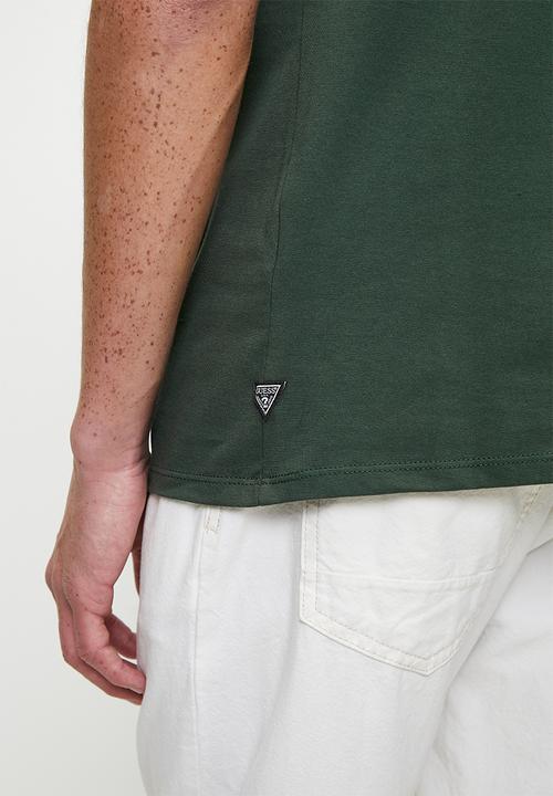 GUESS - Short sleeve guess classic tee - jungle green