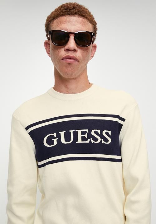 GUESS - Flick cn blocking swtr - pearl white