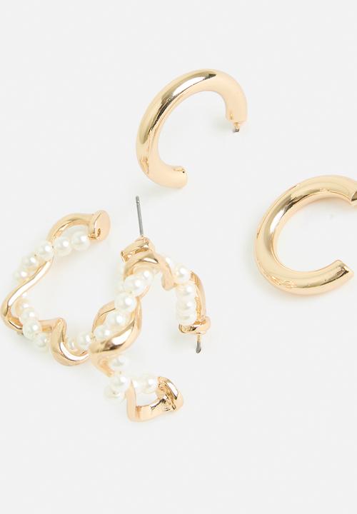 Tessa Design - Emily twisted hoop set - gold