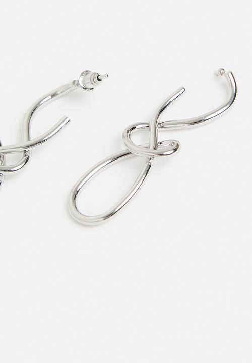 Tessa Design - Amelia twisted earring  -silver
