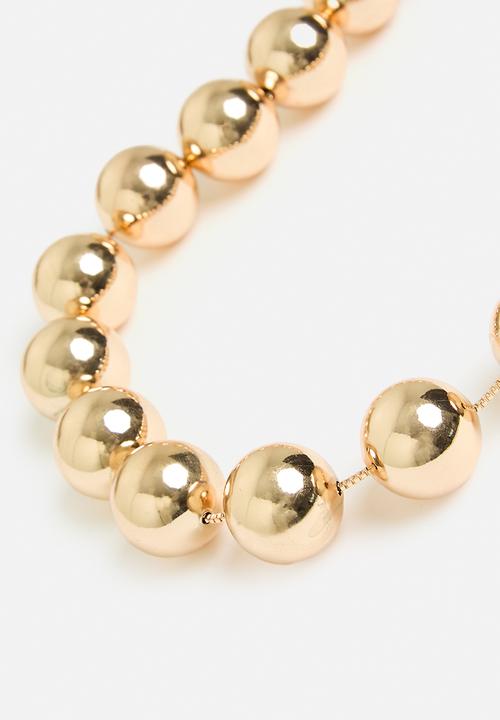 Tessa Design - Anna ball necklace - gold