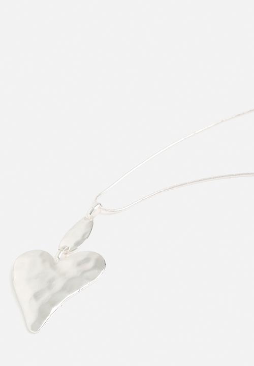 Tessa Design - Chloe heart pendant necklace-silver