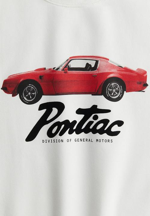 H&M - Oversized printed sweatshirt -  cream/general motors 