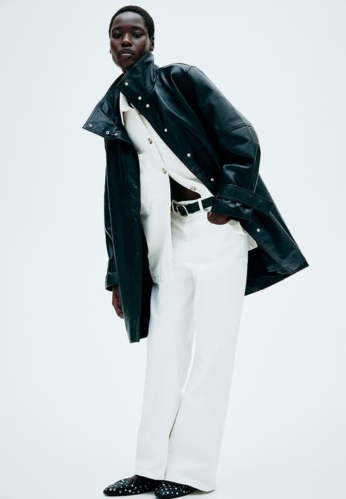 H&M - Wide high jeans - white