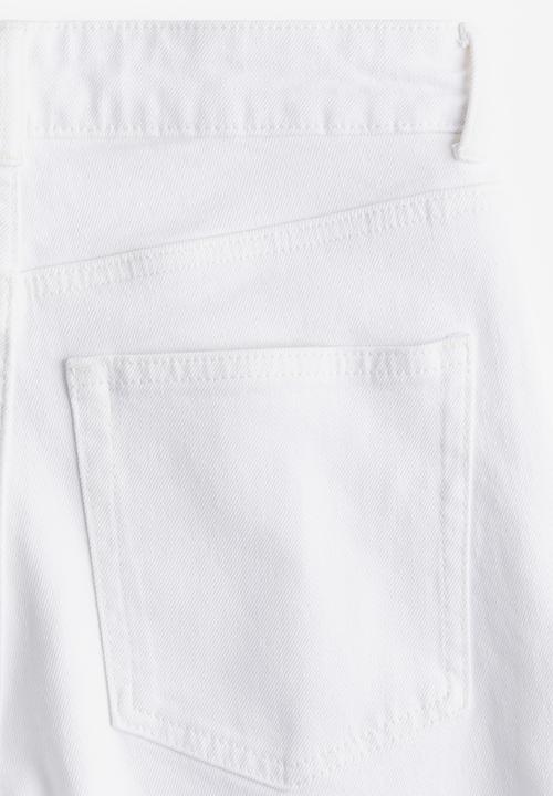 H&M - Wide high jeans - white